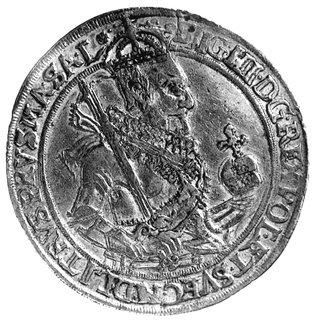 talar 1630, Toruń, po bokach herbu Torunia liter