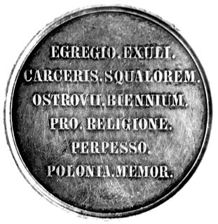 medal na pamiątkę uwięzienia i wygnania kardynał