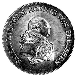 Fryderyk Wilhelm II 1786 - 1797, 1/3 talara 1786, Berlin, Aw: Popiersie, Rw: Herb, Schrötter 53, wyśmienity stan zachowania.