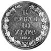 1 1/2 rubla = 10 złotych 1833, Petersburg, Plage 313.