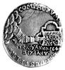 Jan Kazimierz- medal koronacyjny 1649 r., Aw: Ręka w zbroi wychodząca z chmur trzyma ukoronowany S..