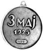medal 3- Maja, Aw: Napis poziomy 3 MAJ 1925 i numer 820, Rw: Orzeł i napis: RZECZPOSPOLITA POLSKA,..