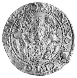 dukat 1586, Gdańsk, drugi egzemplarz, złoto, wag