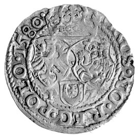 grosz 1580, Olkusz, odmiana z herbem Jastrzębiec