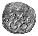 denar 1606, Poznań, Kurp. 1780 R6, H-Cz. 1218 R5