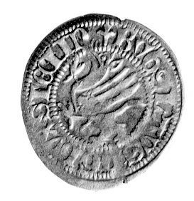 szeląg 148?, Gardziec, Dbg. 377, -RRR-, Dannenberg opisuję tę monetę jako odmianę z niedokończoną datą.