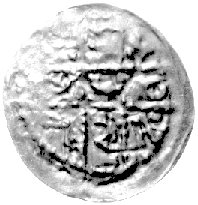 denar 1177- 1201, mennica Wrocław potem Racibórz, Aw: Krzyż dwunitkowy