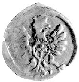 denar 1612, Poznań, Kurp. 1788 R5, Gum. 1466, T. 7, ładnie zachowana rzadka moneta, stara patyna