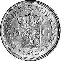 5 guldenów 1912, Delm. 1236, Fr. 350, złoto, 3,3
