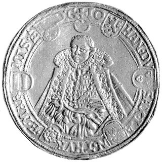 Fryderyk Wilhelm I i Jan III 1573-1602 - talar 1584, Aw: Półpostać, Rw: Półpostać, Dav. 9770, Schnee 238