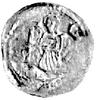 denar 1173- 1185/90 ew. 1177- 1185/90, mennica Wrocław, Aw: Biskup z krzyżem, Rw: Walka z lwem, Su..