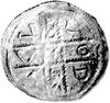 denar 1177- 1201, mennica Wrocław potem Racibórz, Aw: Krzyż dwunitkowy, w polu napis LODIZLAVS, Rw..