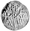 denar ok. 1190- 1201, mennica Racibórz, Aw: Krzyż dwunitkowy, w polu litery LID..., Rw: Dwaj książ..