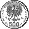500 złotych 1976, Warszawa, Kazimierz Pułaski, złoto, 29,89 g.