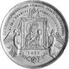 medal na pamiątkę jubileuszu cudownego obrazu Matki Boskiej Częstochowskiej wybity w 1882 r., Aw: ..