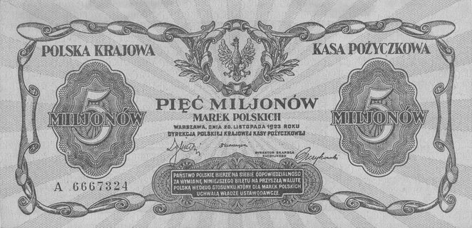 5.000.000 marek polskich 20.11.1923, seria A, Pick 38