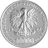 10.000 złotych 1987, na rewersie napis PRÓBA, Pa