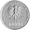 10.000 złotych 1987, na rewersie napis PRÓBA, Pa