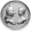 medal wybity z okazji zaślubin córki Augusta III Marii Amalii z Karolem III- królem Neapolu sygn. ..