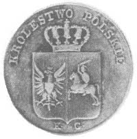3 grosze (trojak) 1831, Warszawa, Aw: Tarcza herbowa pod koroną i napis, Rw: Nominał w wieńcu i na..