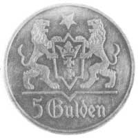 5 guldenów 1923, Kurp. -