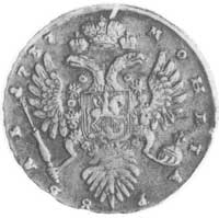 rubel 1737, Moskwa, j.w., Harris 41, Dav. 1673