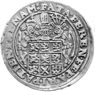 talar bez daty (1621), Nowopole, Aw: Popiersie, Rw: Wielopolowa tarcza herbowa, Hildisch 168, Dav. 7200.