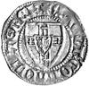 Konrad von Jungingen 1393-1407, szeląg, Aw: Tarcza Wielkiego Mistrza, Rw: Tarcza krzyżacka, Voss.1..
