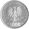 1000 złotych 1988, Jadwiga, na rewersie wypukły napis PRÓBA, Parchimowicz P-495a, wybito 2500 sztu..