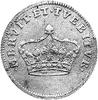 żeton koronacyjny Augusta III 1734 r., Aw: Koron