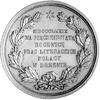 Józef Ignacy Kraszewski- medal autorstwa M. Bardulecka 1879 r., Aw: Popiersie w prawo i napis w ot..