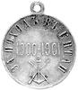 medal nagrodowy za wyprawę do Chin 1900- 1901 r., Aw: Monogram Mikołaja II pod koroną, Rw: Skrzy- ..