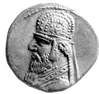 Partia- Orodes I 80-77 pne, Aw: Popiersie brodat