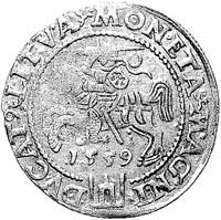 grosz na stopę litewską 1559, Wilno, Kurp. 795 R3, Gum. 615, T. 12, rzadki