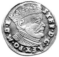 trojak 1585, Wilno, odmiana bez herbu podskarbie