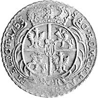 dwuzłotówka (8 groszy) 1753, Lipsk, Kam. 844 R2,
