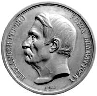 medal autorstwa Barre’a wybity w 1864 r., poświę