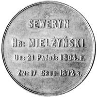medal pamiątkowy hrabiego Seweryna Mielżyńskiego