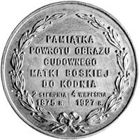 medal wyk. przez Jana Knedlera z okazji powrotu 