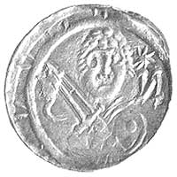 denar, Aw: Książe z mieczem, Rw: Biskup z księgą i pastorałem, Str.42, 0.54 g