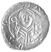 denar, Aw: Książe z mieczem, Rw: Biskup z księgą i pastorałem, Str.42, 0.54 g