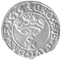 grosz 1535, Gdańsk, Kurp. 459 R, Gum. 562, lekko wykruszony krążek