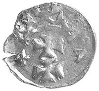 denar 1547, Gdańsk, Kurp. 392 R3, Gum. 544, T. 8, lekko wyszczerbiony krążek, bardzo ładnie zachow..