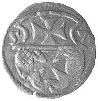 denar 1557, Elbląg, Kurp. 991 R4, Gum. 654, T. 7