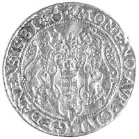 dukat 1581, Gdańsk, H-Cz. 670 R3, Fr. 3, T. 50, złoto, 3.47 g