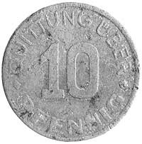 10 fenigów 1942, Łódź, Parchimowicz 13, aluminio