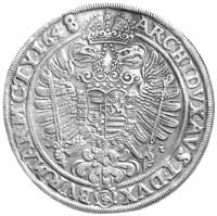 talar 1648, Wrocław, Herinek 453- wariant, Dav. 3219, F.u.S. 330, moneta odbita tym samym stemplem..