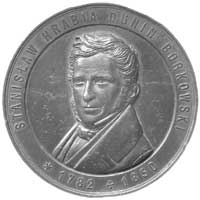 Stanisław hrabia Dunin-Borkowski- medal sygnowany G. Szapiry syn, Aw: Popiersie trzy czwarte w lew..