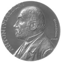 Antoni Małecki- medal autorstwa St. Lewandowskiego 1901 r., Aw: Popiersie w lewo i napis, Rw: Dwa ..