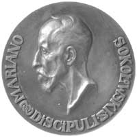 odejście Mariana Sokołowskiego z Katedry Historii Sztuki- medal autorstwa Kunzeka 1910 r., Aw: Pop..